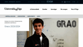 What Uvigo.gal website looked like in 2023 (This year)