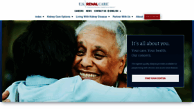 What Usrenalcare.com website looked like in 2023 (This year)
