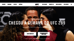 What Ufc.com.br website looked like in 2023 (This year)