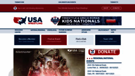 What Usawrestlingevents.com website looked like in 2023 (This year)
