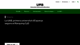 What Uab.cat website looked like in 2023 (This year)