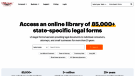What Uslegalforms.com website looked like in 2023 (This year)