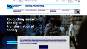 What Uoc.edu website looked like in 2023 (This year)