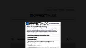 What Umweltdialog.de website looked like in 2023 (This year)