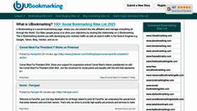What Ubookmarking.com website looked like in 2023 (This year)