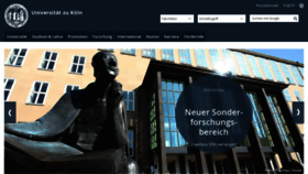 What Uni-koeln.de website looked like in 2023 (This year)