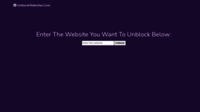 What Unblockwebsites.com website looked like in 2023 (This year)