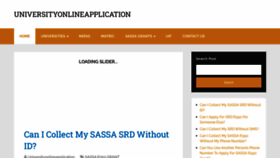 What Universityonlineapplication.com website looked like in 2023 (This year)