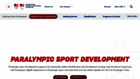 What Usparalympics.org website looked like in 2023 (This year)