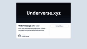 What Underverse.xyz website looked like in 2023 (This year)