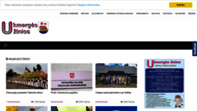 What Ukzinios.lt website looked like in 2023 (This year)