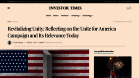 What Uniteforamerica.org website looked like in 2023 (2 years ago)