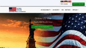 What Usa-online-visa.com website looked like in 2023 (This year)