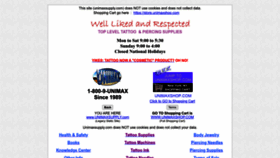 What Unimaxsupply.com website looked like in 2023 (This year)