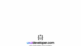 What Uxuideveloper.com website looked like in 2023 (This year)