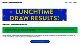 What Uk49slunchtimeresults.co.za website looked like in 2023 (This year)