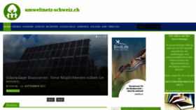 What Umweltnetz-schweiz.ch website looked like in 2023 (This year)