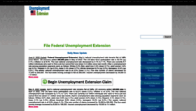 What Unemployment-extension.org website looked like in 2023 (This year)
