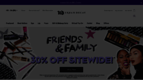 What Urbandecay.ca website looked like in 2023 (This year)