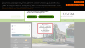 What Uestra.de website looked like in 2023 (This year)