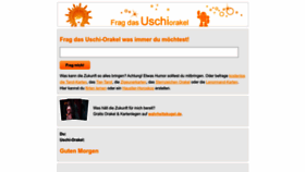What Uschi-orakel.de website looked like in 2023 (This year)