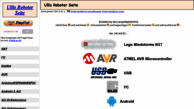 What Ullisroboterseite.de website looked like in 2023 (1 year ago)