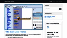 What Ubotstudiotutorials.com website looked like in 2023 (1 year ago)