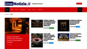 What Unonotizie.it website looked like in 2023 (1 year ago)