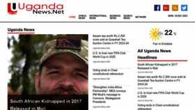 What Ugandanews.net website looked like in 2023 (This year)