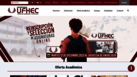 What Ufhec.edu.do website looked like in 2023 (This year)