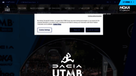 What Ultratrailmb.com website looks like in 2024 