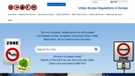 What Urbanaccessregulations.eu website looks like in 2024 