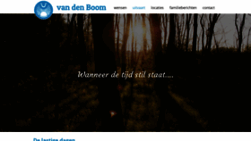 What Uitvaartvandenboom.nl website looks like in 2024 
