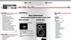 What Unitrafan.pl website looks like in 2024 