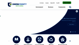 What Unioncountync.gov website looked like in 2024 (1 year ago)