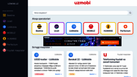 What Uzmobi.uz website looks like in 2024 