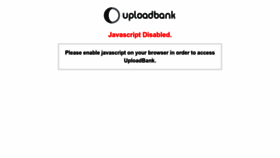 What Uploadbank.com website looks like in 2024 