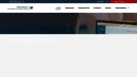 What Uemg.br website looks like in 2024 