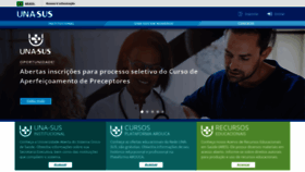 What Unasus.gov.br website looked like in 2024 (1 year ago)