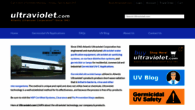 What Ultraviolet.com website looks like in 2024 