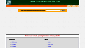What Usersmanualguide.com website looks like in 2024 