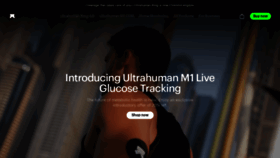 What Ultrahuman.com website looks like in 2024 