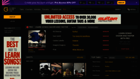What Ultimate-guitar.com website looks like in 2024 