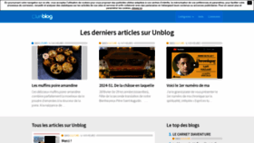 What Unblog.fr website looks like in 2024 