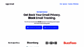 What Uglyemail.com website looks like in 2024 