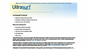 What Ultrasurf.us website looks like in 2024 