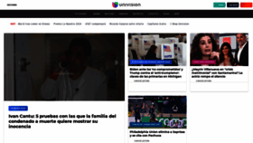 What Univision.com website looks like in 2024 