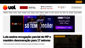 What Uol.com.br website looked like in 2024 (2 years ago)
