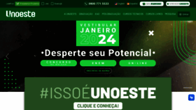 What Unoeste.br website looks like in 2024 