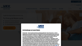 What Ukv.de website looks like in 2024 